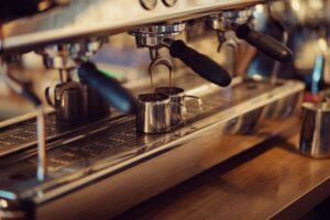 barista at work in a coffee shop , coffee journal